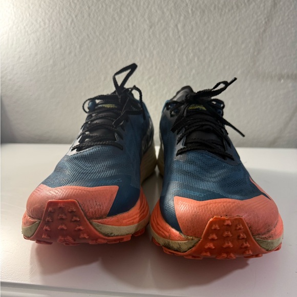 Brooks Vibrant Blue and Coral Athletic Shoes - Picture 3 of 8